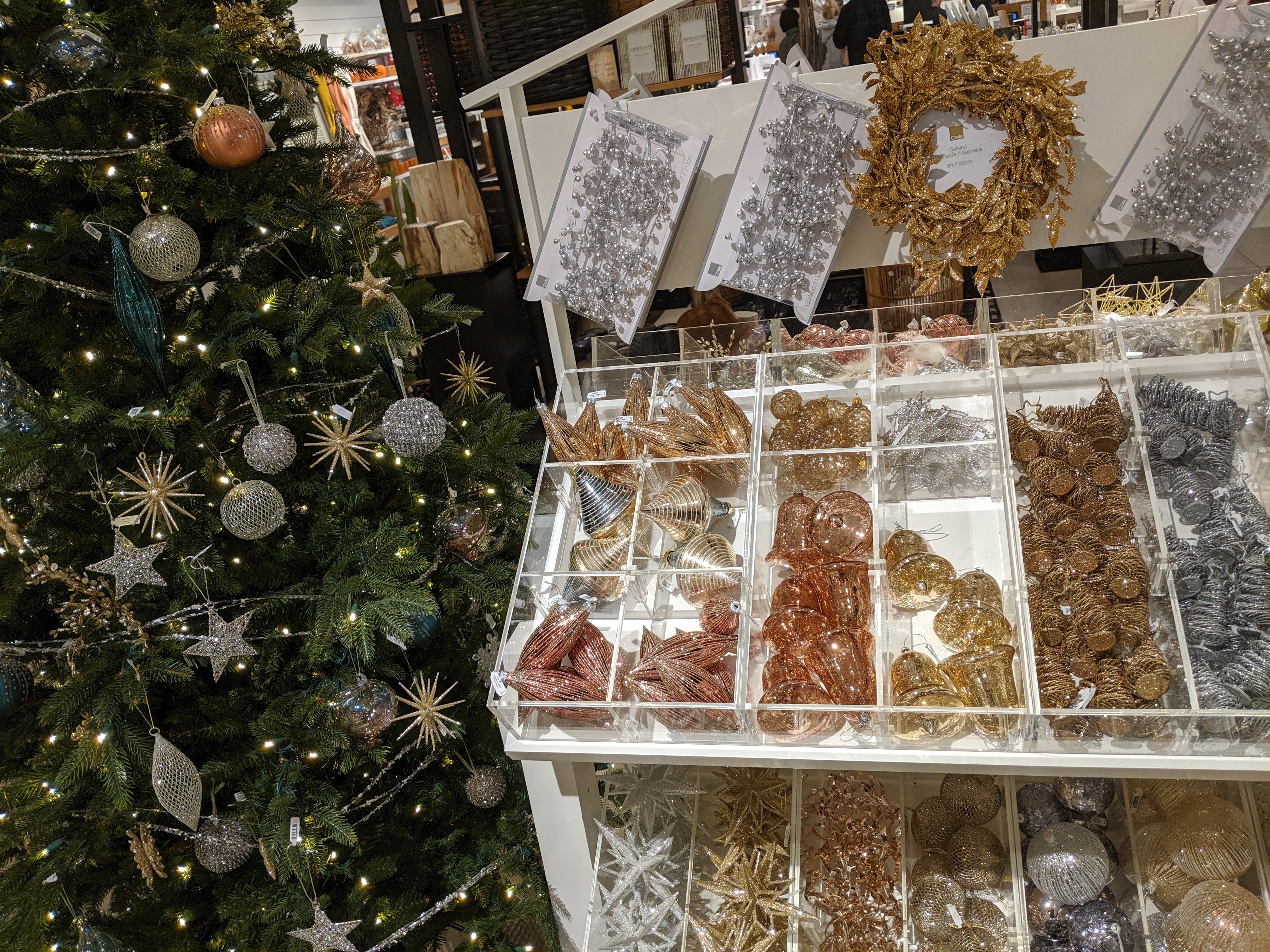 Christmas ornaments at crate and barrel!