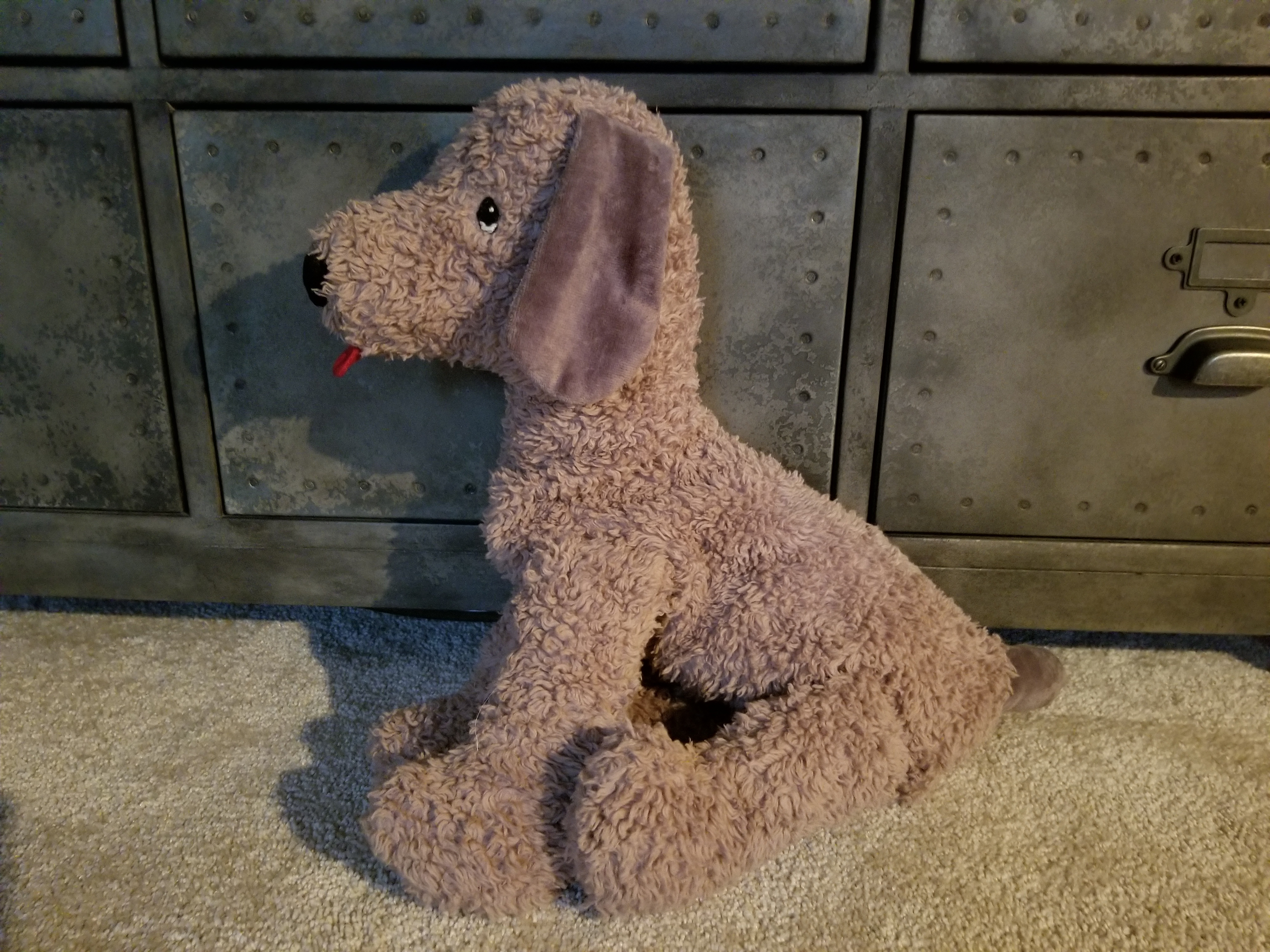 floppy dog stuffed animal using a vintage sewing pattern from Etsy