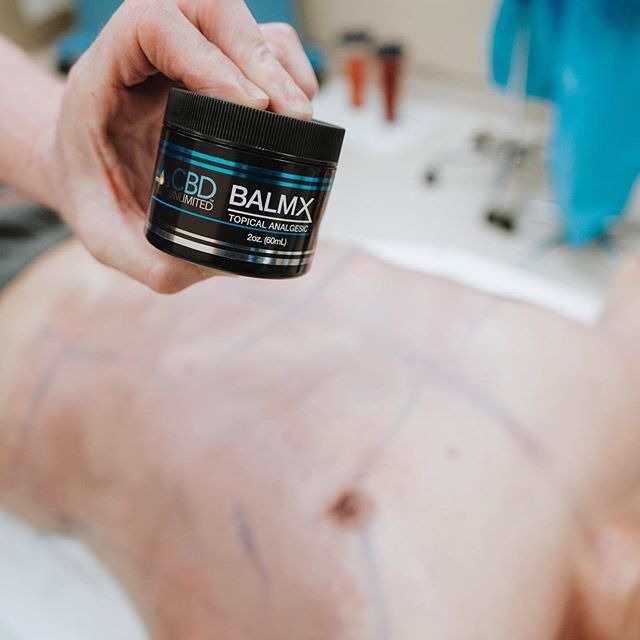 Balm-X has a variety of uses, as demonstrated here after body contouring - CBD Unlimited