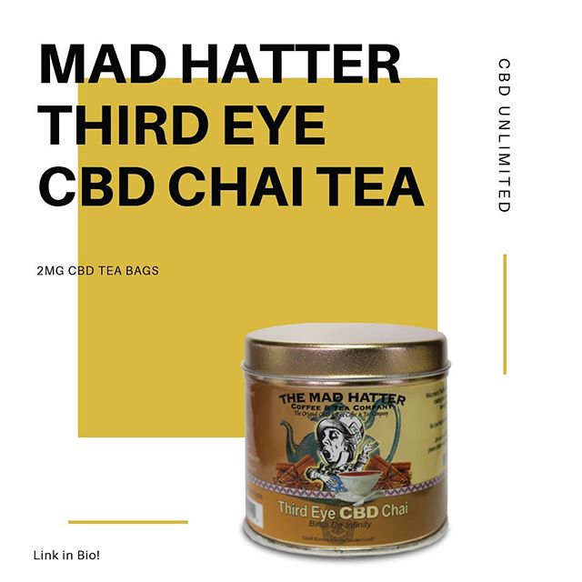 Enjoy our Mad Hatter CBD Chai Tea, made with all natural ingredients and premium hemp -CBD Unlimited