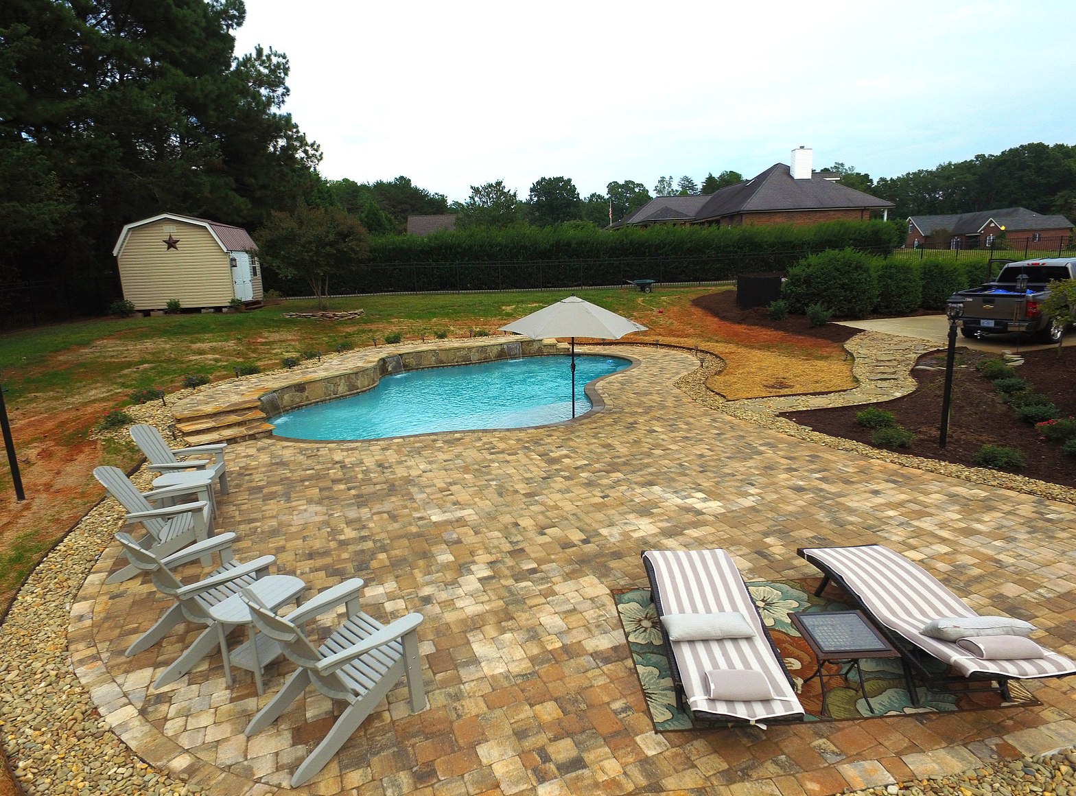 Install A Custom Concrete Inground Pool In Mooresville North Carolina with CPC pools 704-799-5236