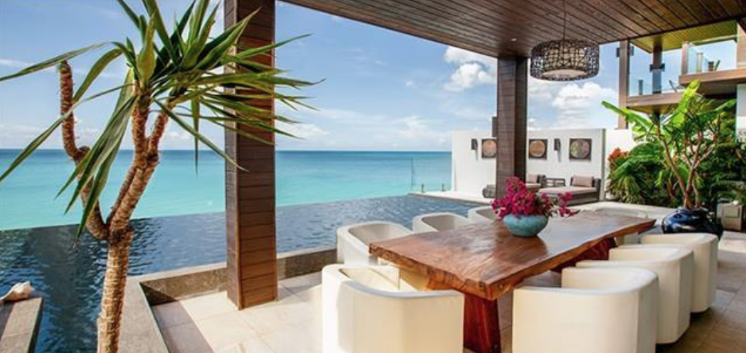 Enjoy This Modern Beachfront 4 Bedroom Villa Vacation Rental at Ffryes Beach