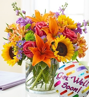 get well flower arrangements
