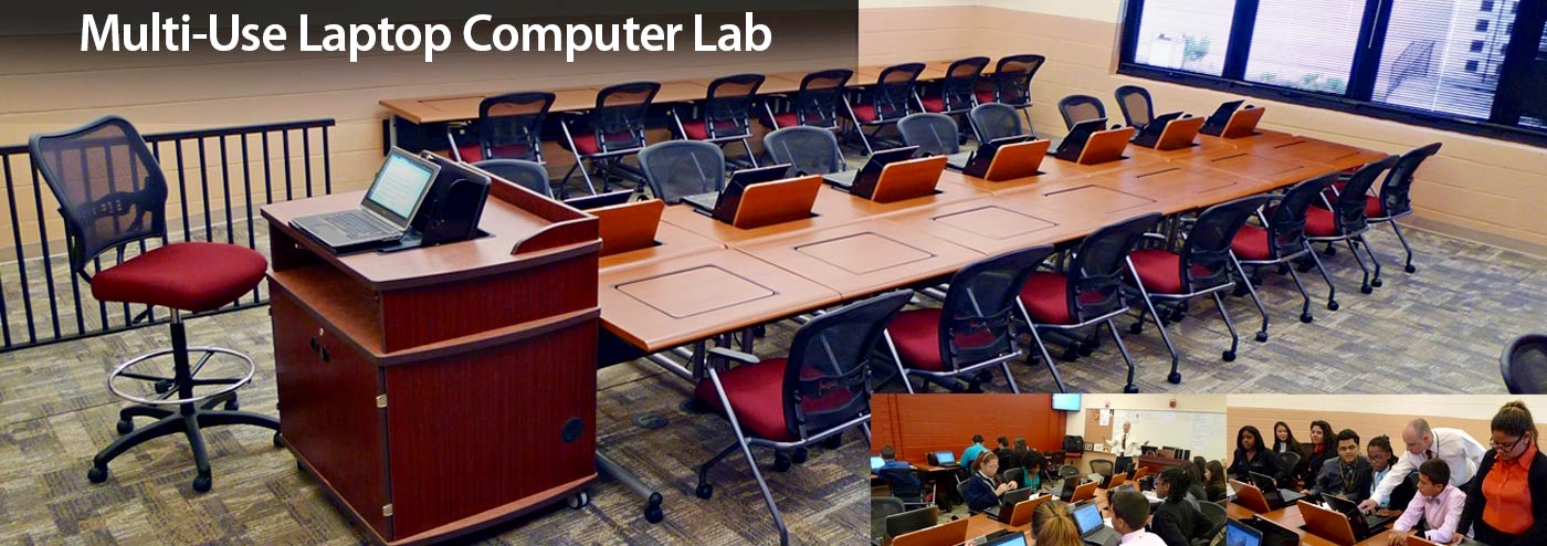 Custom Computer Lab Tables 800-770-7042