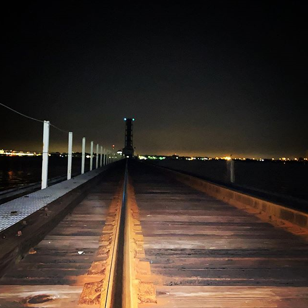 bmwcasey's profile picture bmwcasey #railroadtracks ##tracks#skyline#nightphotography #nightsky #tra